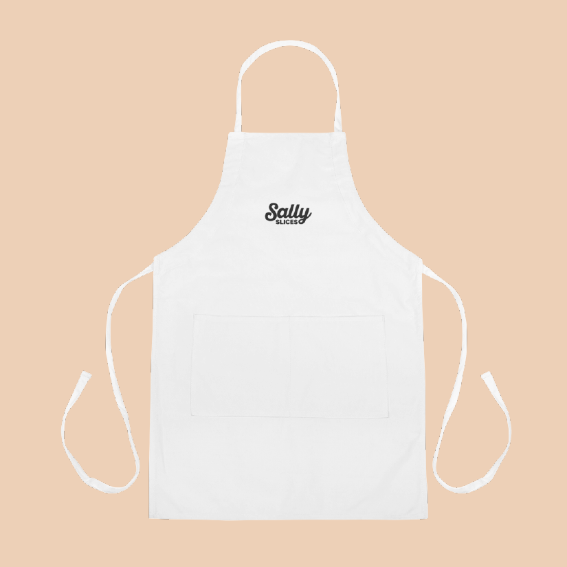 Sally Slices Embroidered Apron