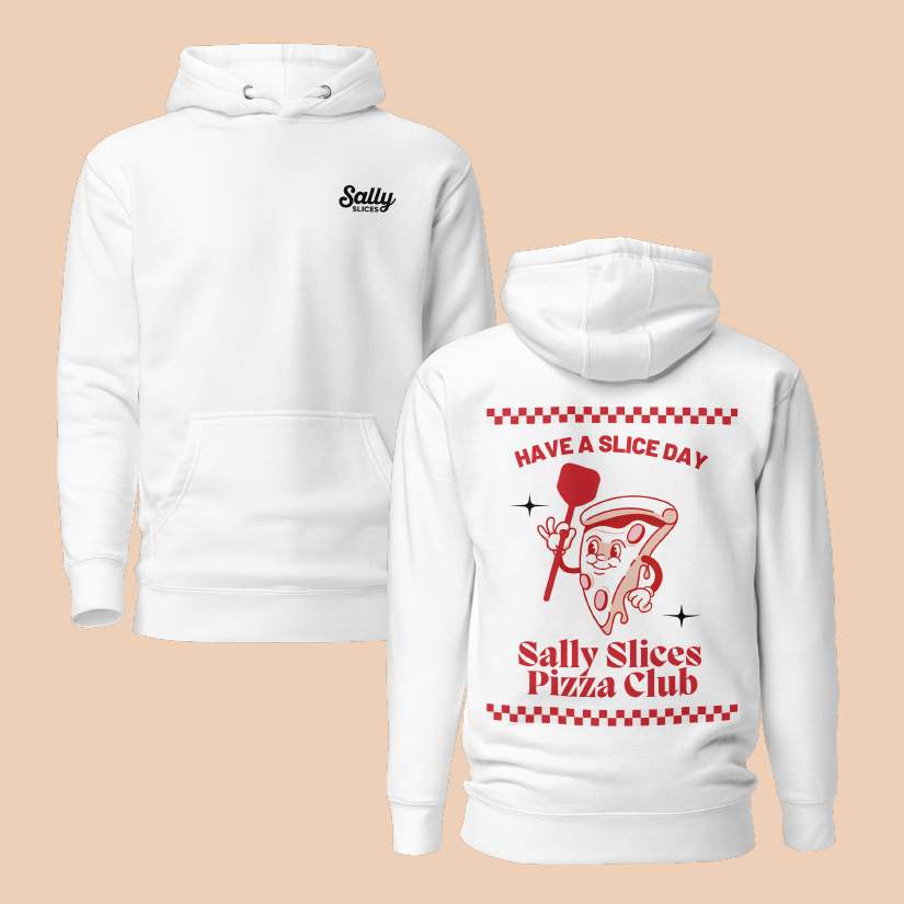 Have a Slice Day Hoodie - White